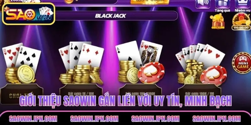 Giới Thiệu SAOWIN – Nền Tảng Giải Trí Số Hàng Đầu Việt Nam Giới thiệu SAOWIN gắn liền với uy tín, minh bạch