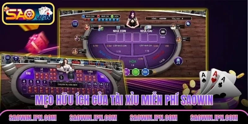 Mẹo hữu ích của tài xỉu miễn phí SAOWIN